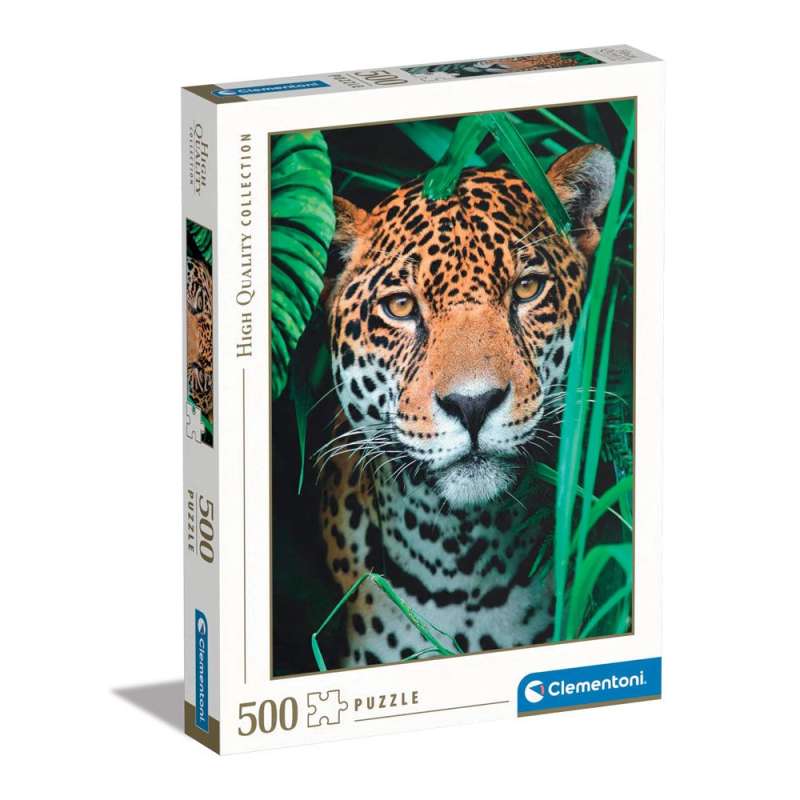 Poze Puzzle 500 piese Clementoni Jaguar in the Jungle