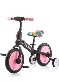 Bicicleta fara pedale pentru fete 10 inch Chipolino Max-Bike roz