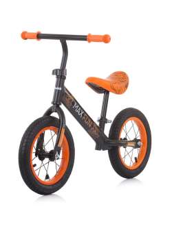 Bicicleta fara pedale unisex 12 inch Chipolino Max Fun Portocaliu