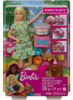 Papusa cu accesorii Barbie Petrecerea cu catelusi