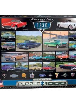 Puzzle 1000 piese Eurographics American Cars of the 1950 s