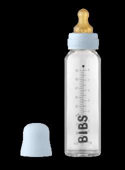 Sticla lapte anticolici cu biberon din latex - Set Complet Bibs - Baby blue - 225 ml (flux scazut)